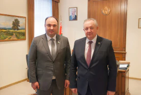 Chairman Mikhael Miatlikov meets with the President of the Chamber of Commerce and Industry of the Republic of Bashkortostan Timur Khakimov