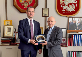 Business meeting with the Head of the Moscow Chamber of Commerce and Industry