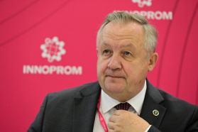 Удзел старшыні БелГПП М.Мятлікава ў прэс-канферэнцыі, прысвечанай старту выставы ІНАПРАМ
