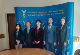 Сустрэча С.Набешкі з намеснікам мэра Народнага Урада г. Шэньян Чжэн Бінь